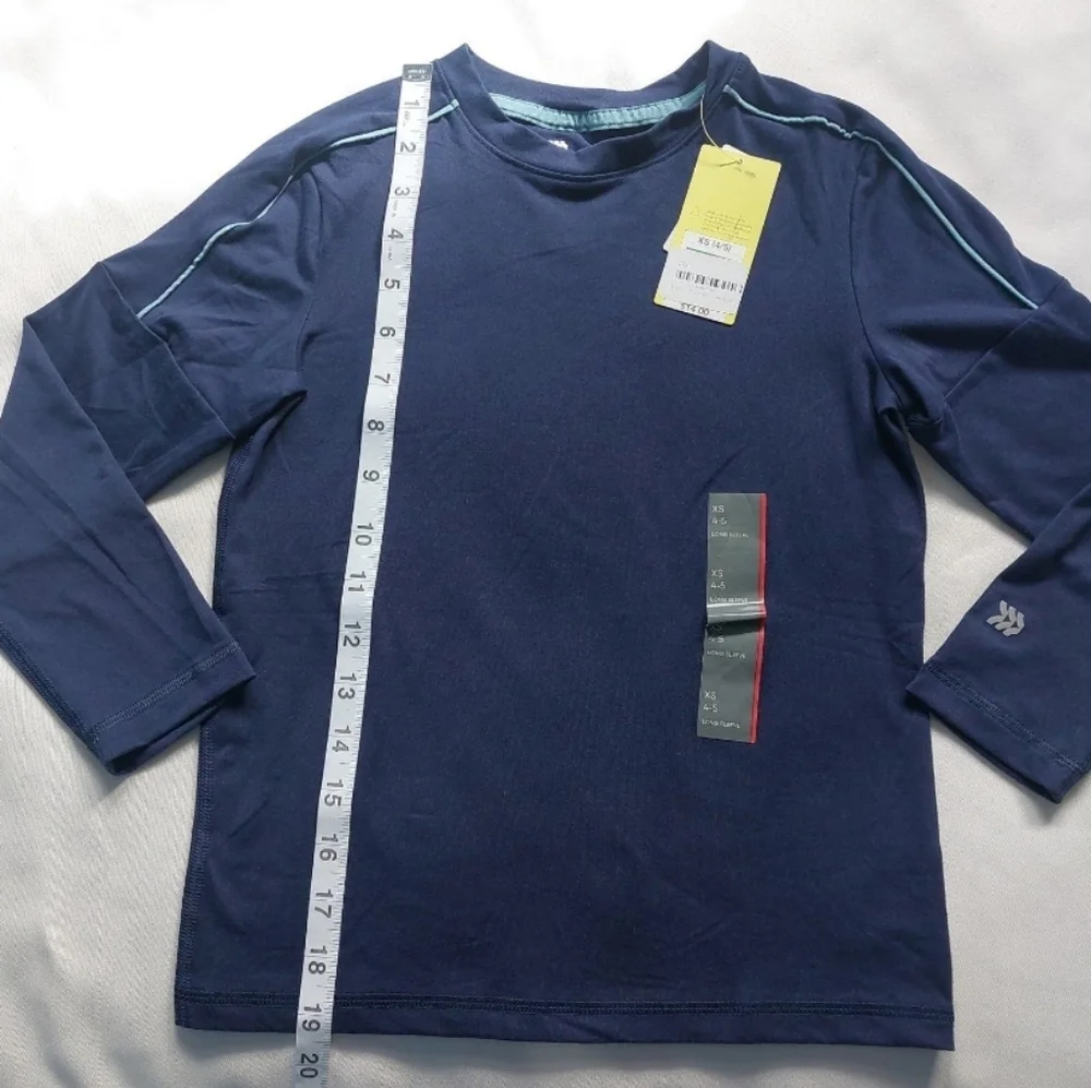 all In Motion Boys t-shirt Long Sleeve‎ Navy Size XS 4-5